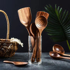 AcaciaLuxe – Versatile Kitchen Set with Natural Elegance