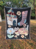 Knitted Tapestry Christmas Tree Sofa Throw