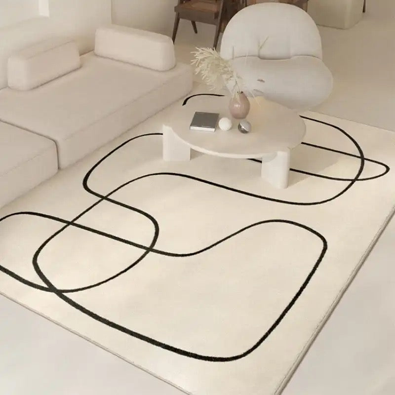 Abstract Weave – Luxury Wool Area Rug with Design