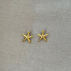 Golden Starfish Earrings – A maritime touch for your style