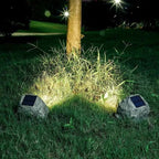 Solar Outdoor Lamp LED Waterproof Stone Look IP65