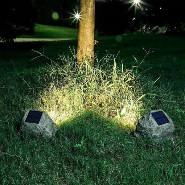 Solar Rock Light – LED Garden Stone Lamp