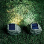 Solar Outdoor Lamp LED Waterproof Stone Look IP65