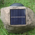 Solar Outdoor Lamp LED Waterproof Stone Look IP65