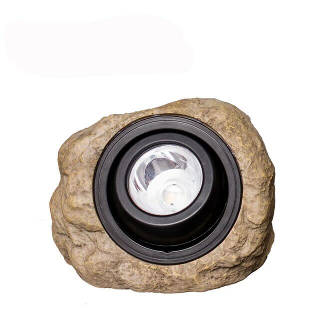 Solar Outdoor Lamp LED Waterproof Stone Look IP65