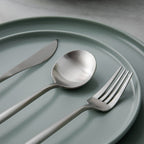 Minimalist Luxury Cutlery Set – 20 pieces, Titanium & Stainless Steel