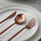 Minimalist Luxury Cutlery Set – 20 pieces, Titanium & Stainless Steel