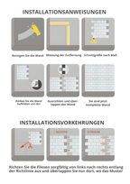 Wall Magic 3D Wall Tiles Self-Adhesive | Without Drilling & Waterproof | Modern Design