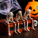 HauntTrio Boneyard Halloween Skeleton Ornaments (Set of 3)