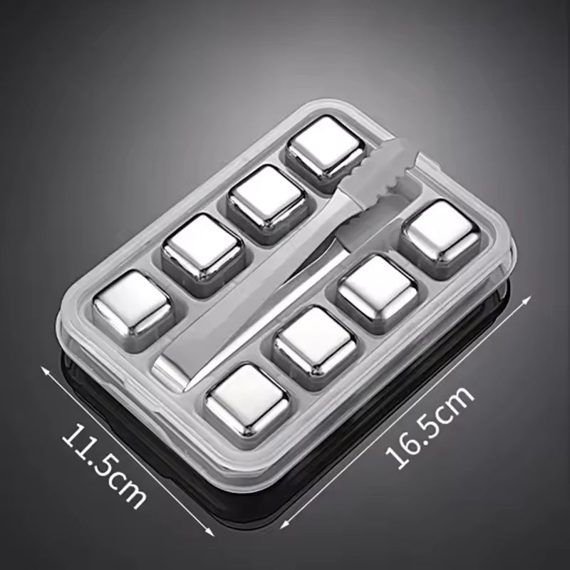 Stainless Steel Square Shaped Metal Ice Cube Mold