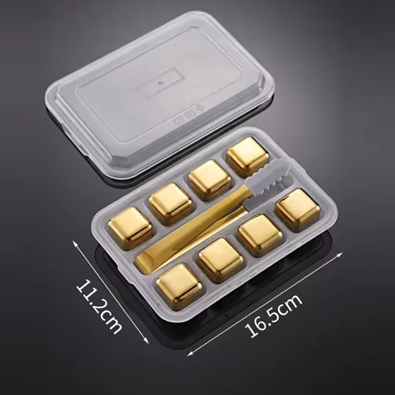 Stainless Steel Square Shaped Metal Ice Cube Mold