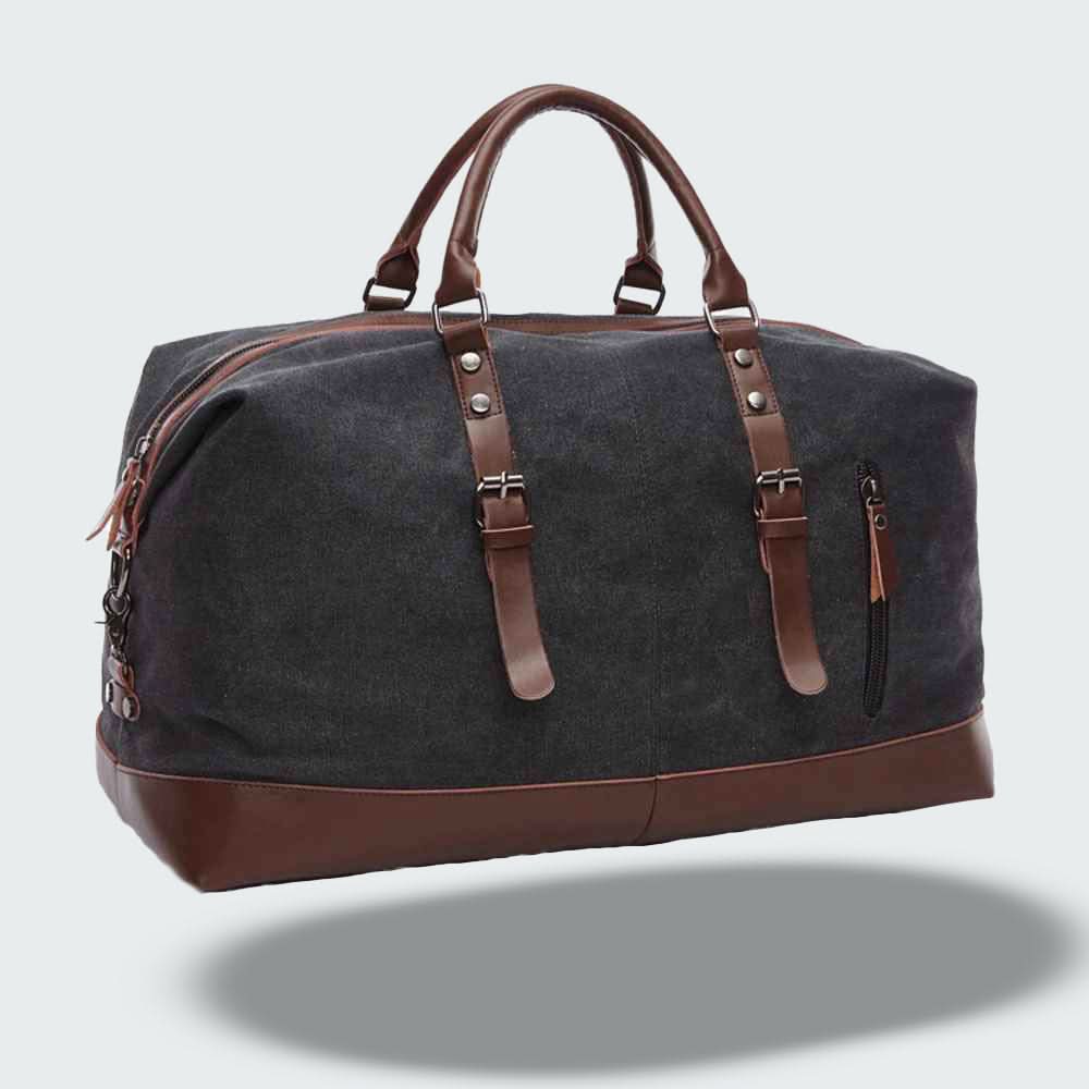 Icon Canvas & Leather Travel Duffle Bag – 54cm