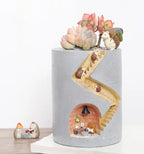 Hedgehog Plant Pot Made of Resin for Succulents