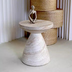 Imitation Stone Side Table Round | Minimalist Design