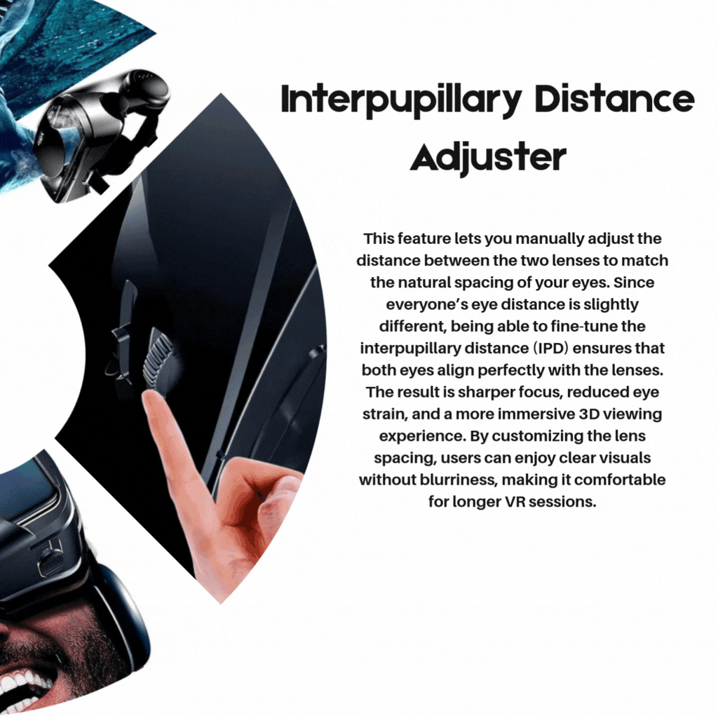 VISIAX – 3D VR glasses with headphones & controller