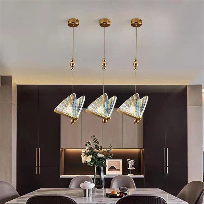 Modern Creative LED Pendant Lamp with Decorative Butterfly Design