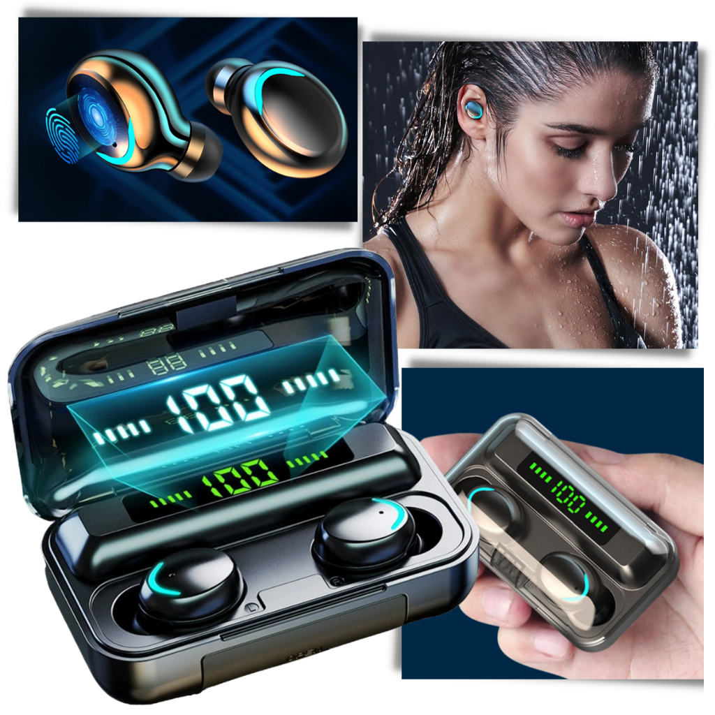 Bluetooth earbuds with rechargeable battery case