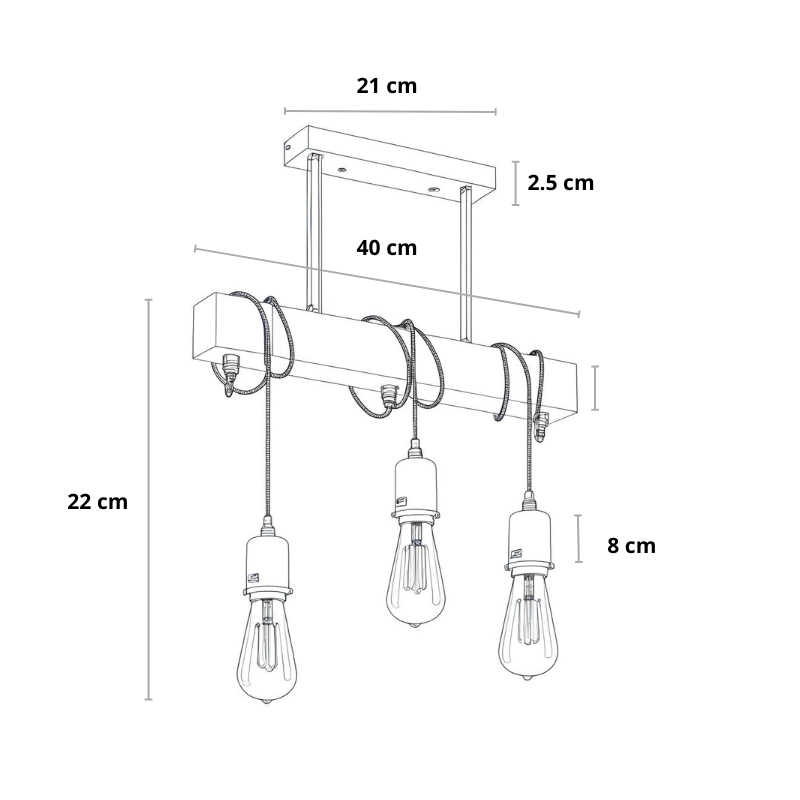 Industrial Pendant Light Black | Adjustable Hanging Lamp