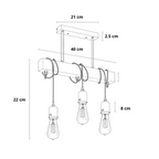 Industrial Pendant Light Black | Adjustable Hanging Lamp