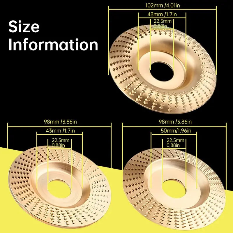 3-in-1 Sanding Disc Set for Precise Woodworking