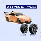 RC Drift Car – LED Lights, High-Speed 4WD & Drift Tires