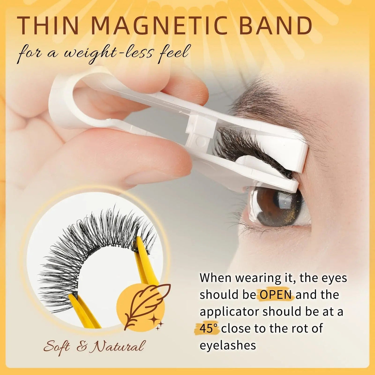 Innovative Magnetic Eyelashes – no burning, no smudging