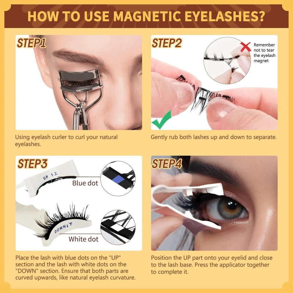 Innovative Magnetic Eyelashes – no burning, no smudging