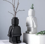 Masoned Plant Pot in Robot Design