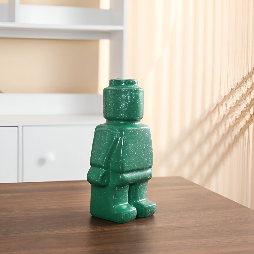 Masoned Plant Pot in Robot Design