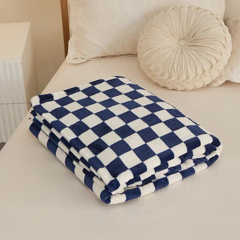 Trendy Chessboard Blanket