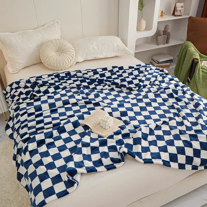 Trendy Chessboard Blanket