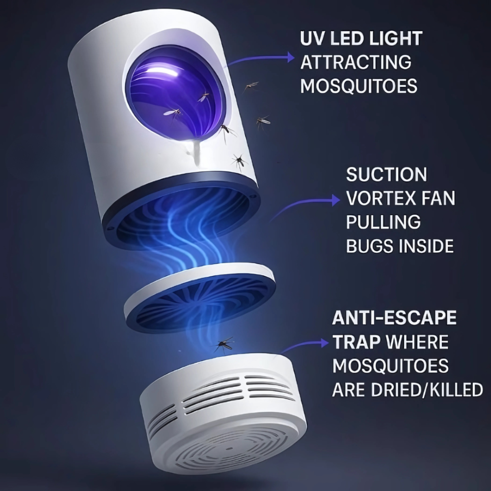 Electric Insect Killer Lamp UV Light Mosquito Trap Indoor Outdoor
