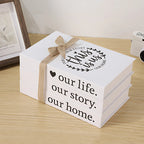 Inspiré Rustic Book Stack Home Shelf Decor