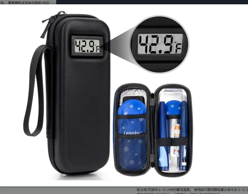 Insulin Travel Bag with Temperature Display