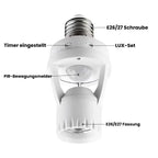Intelligent motion sensor with adjustable time and light