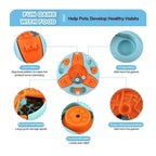 Interactive feeding bowl against hasty eating