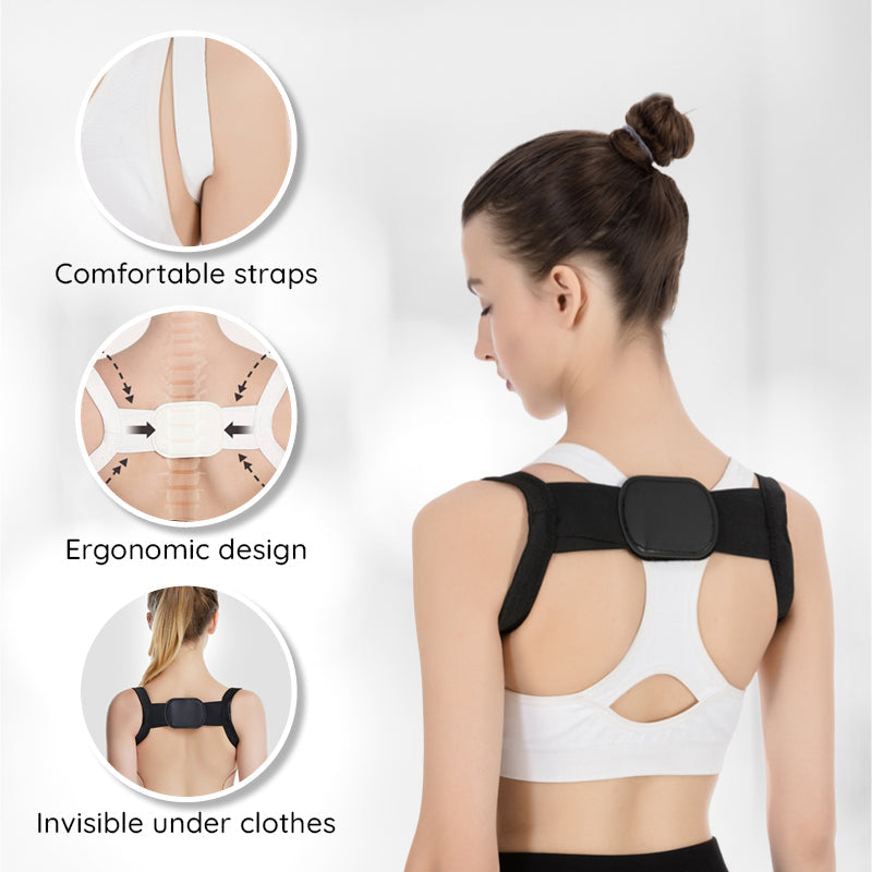 Adjustable Back Posture Corrector with Breathable Fabric, Sizes S–XL