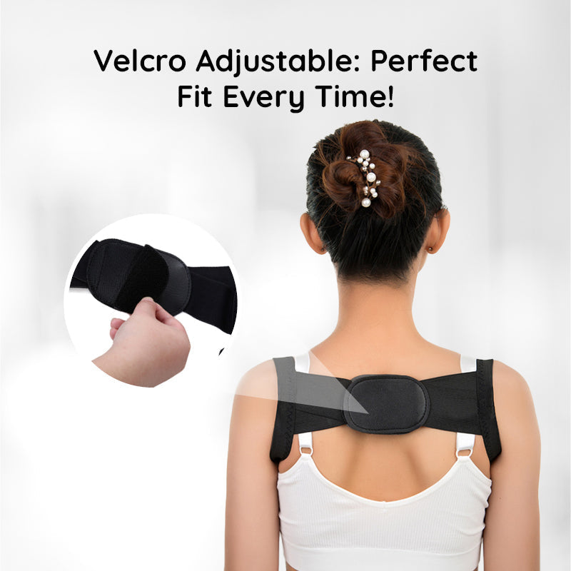 Adjustable Back Posture Corrector with Breathable Fabric, Sizes S–XL