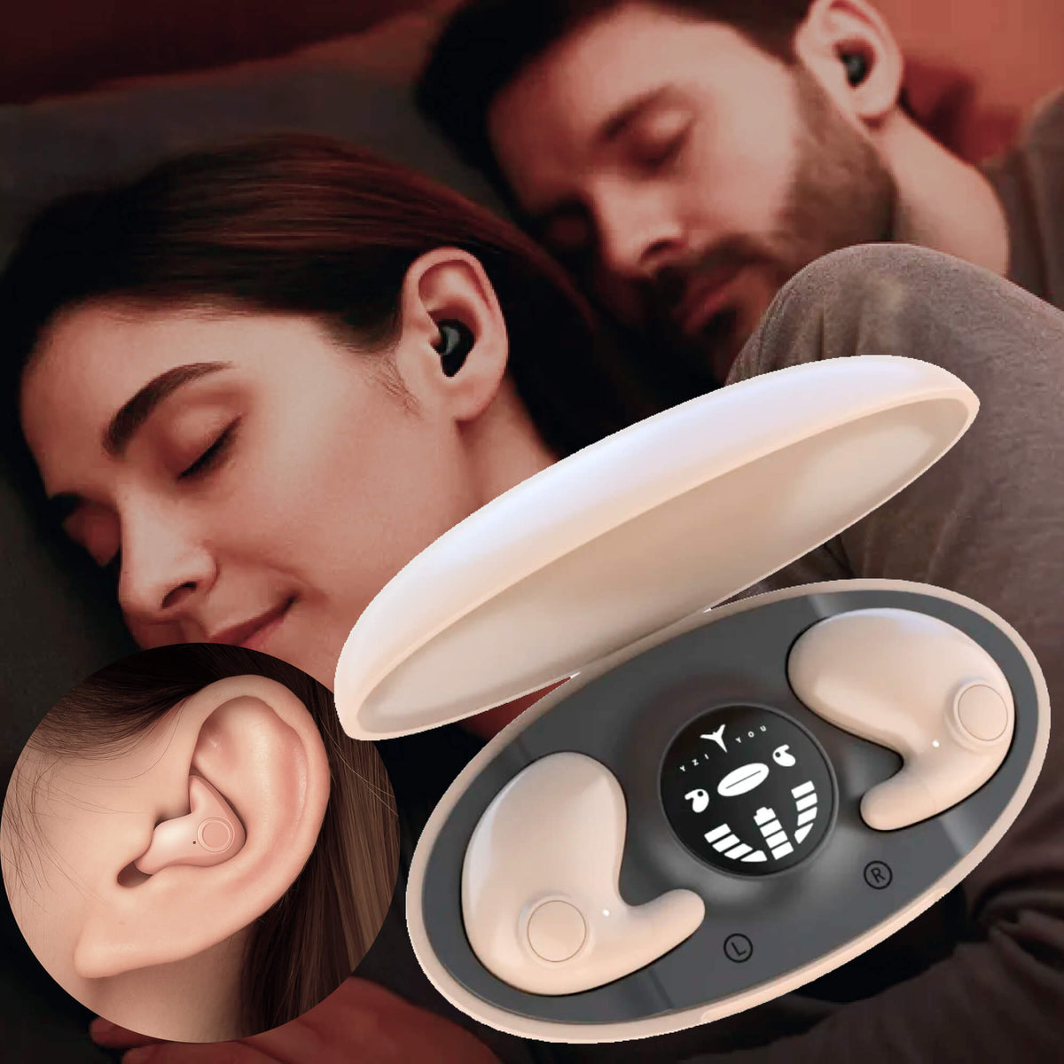 Invisible Wireless Sleep Headphones | Bluetooth 5.3 for Comfortable Sleep and Relaxation