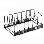 Iron Dish Pot Lid and Utensils Storage Rack
