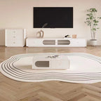 Irregular round rug home decoration