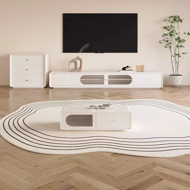Irregular round rug home decoration