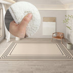 Irregular round rug home decoration