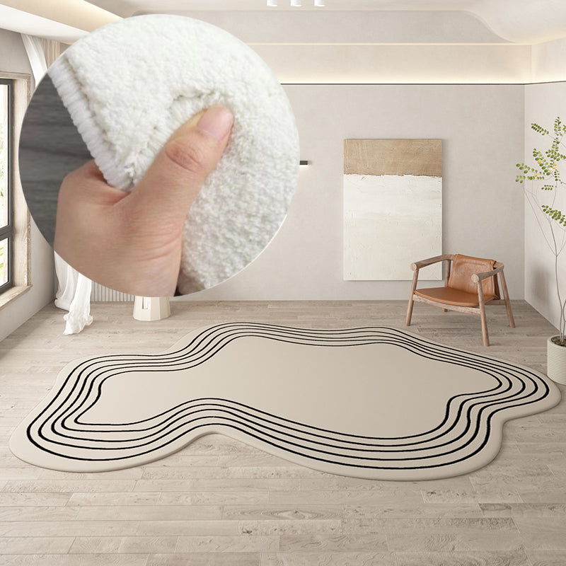 Irregular round rug home decoration