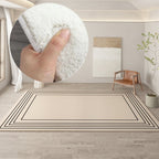 Irregular round rug home decoration