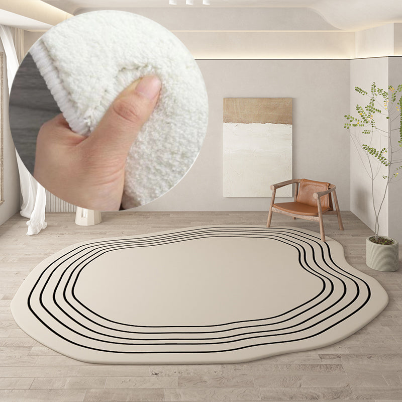 Irregular round rug home decoration