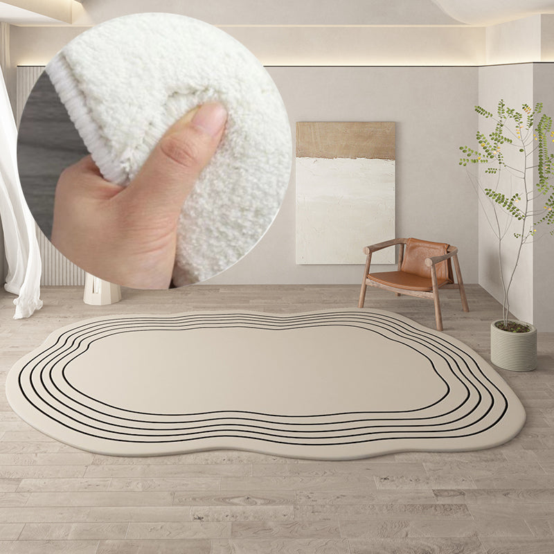 Irregular round rug home decoration