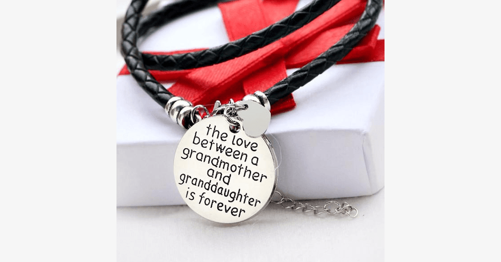The love between a grandmother and granddaughter is forever - hand-stamped wristwatch