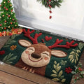 Decorative Christmas Doormat with Cheerful Christmas Design
