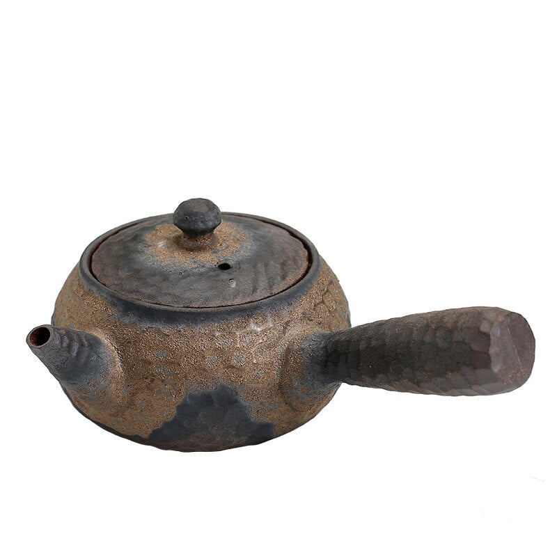 Japanese Ceramic Kyusu Teapot Chinese Kung Fu Teapot Drinking Utensil 200ml